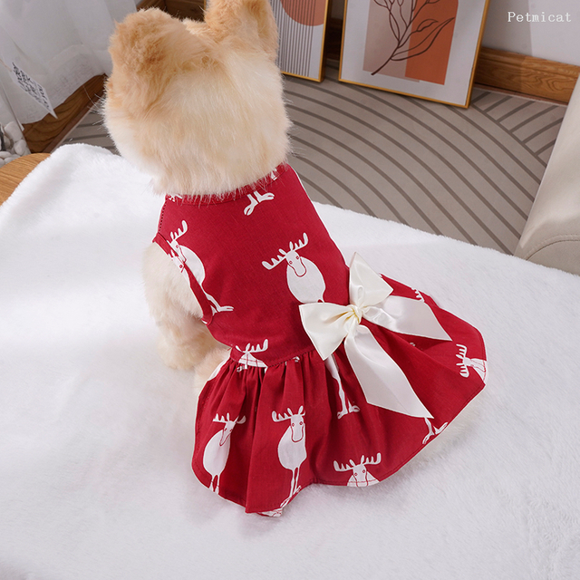 Vestido de cachorro menina saia de cachorro roupa de gato roupas para cães pequenos fantasia presente de aniversário